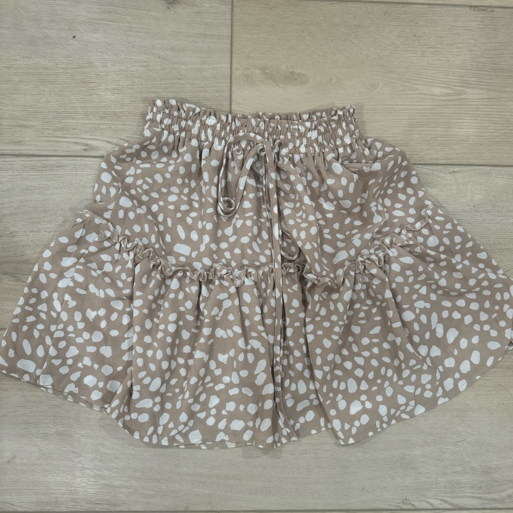 Drawstring Ruffle Skirt